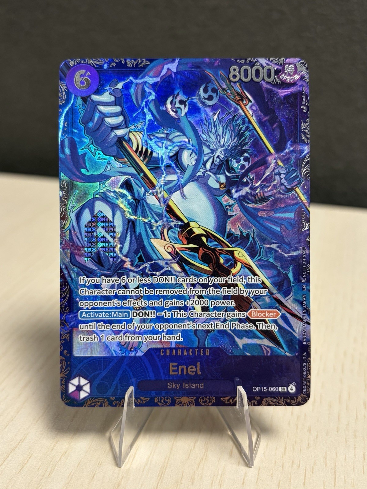 Enel Treasure Cup - Top 8 Prize - (OP15-060) - One Piece Card English (LP) Enel Treasure Cup - Top 8 Prize - (OP15-060) - One Piece Card English (LP)