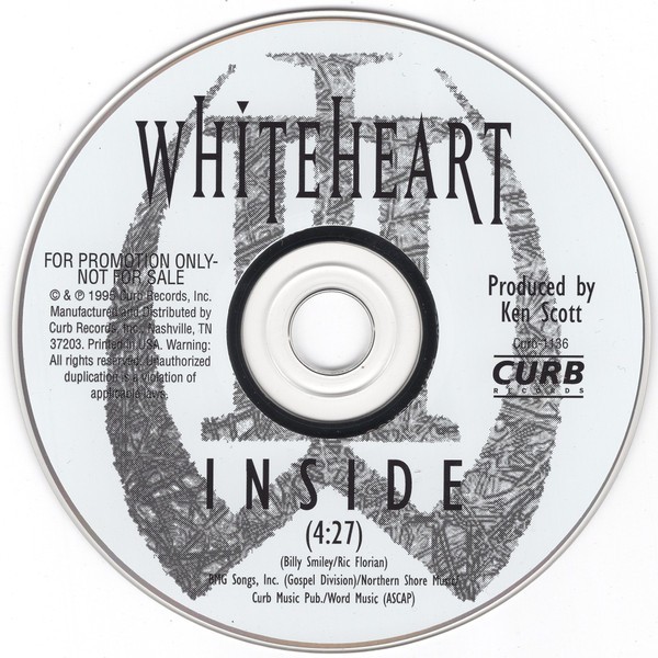 RARE Promo CD Single - White Heart - Inside - NO FRONT COVER (CCM)