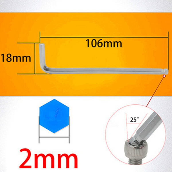 New 1.5mm-27mm Allen Ball Point End Long Arm Hex Key Wrench Metric Allen Key