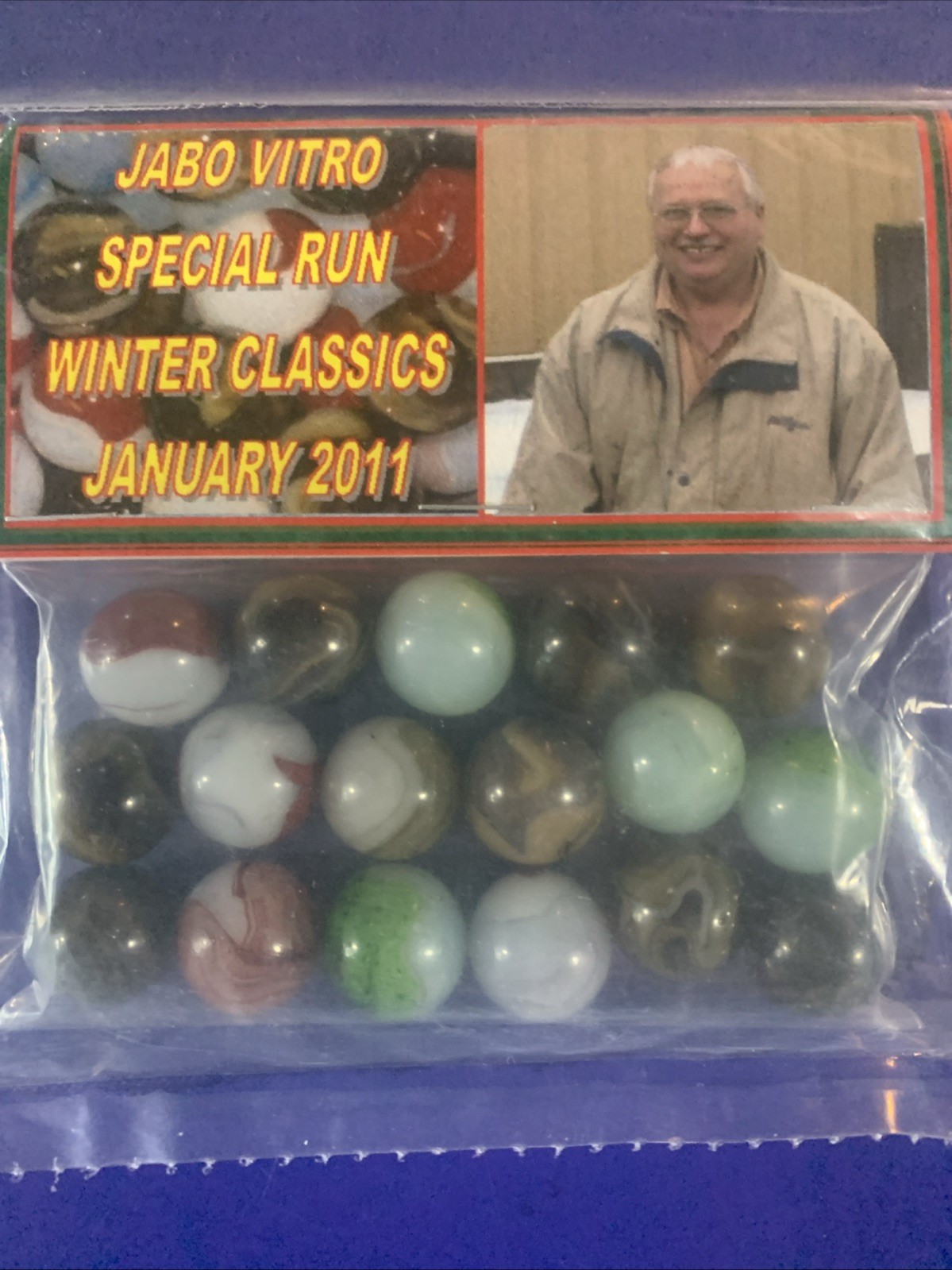 Jabo Vitro Special Run Winter Classics January 2011 17 Ct Bag Signed By Jim King