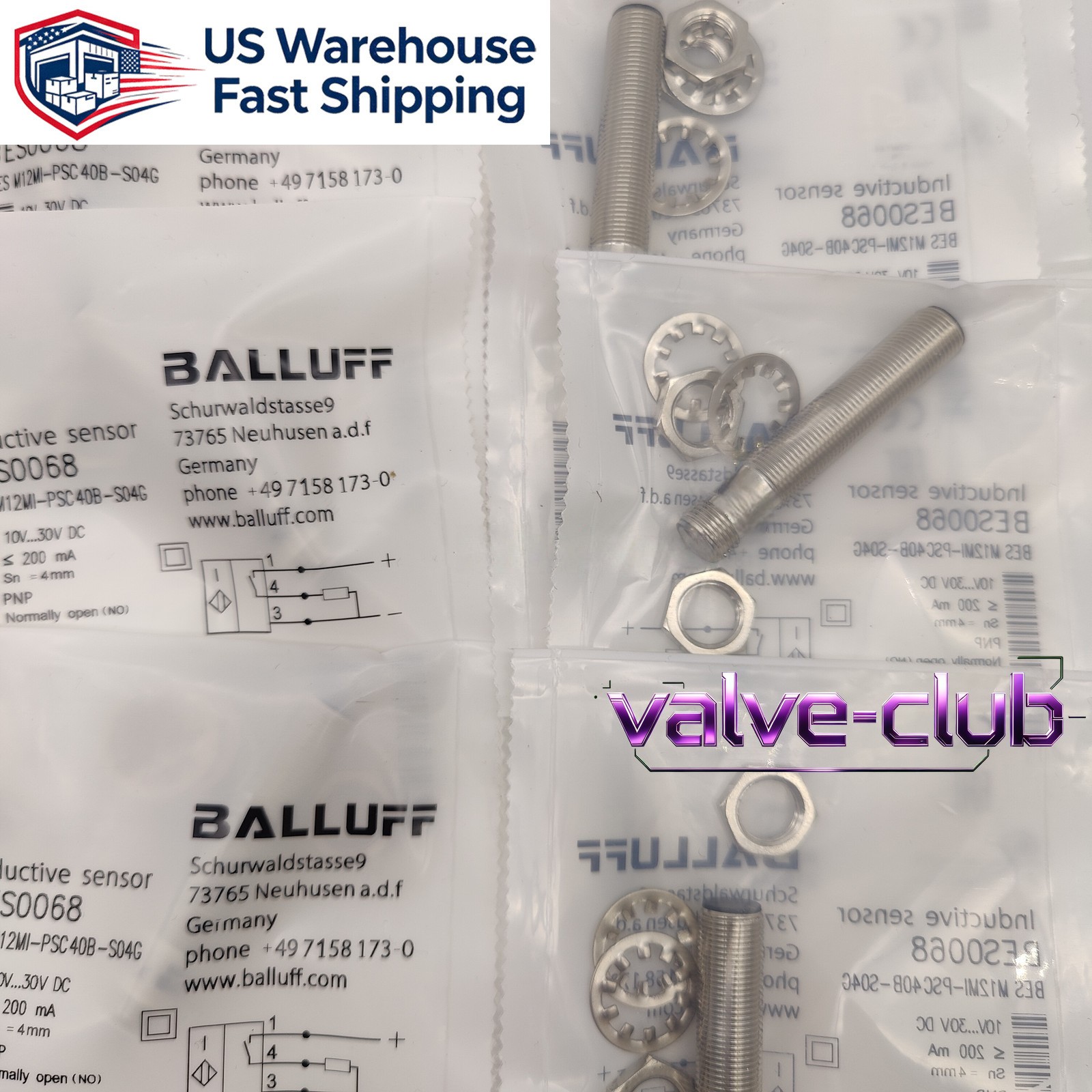 1PC NEW FOR BALLUFF BES0068 BES M12MI-PSC40B-S04G SENSOR USA Stock