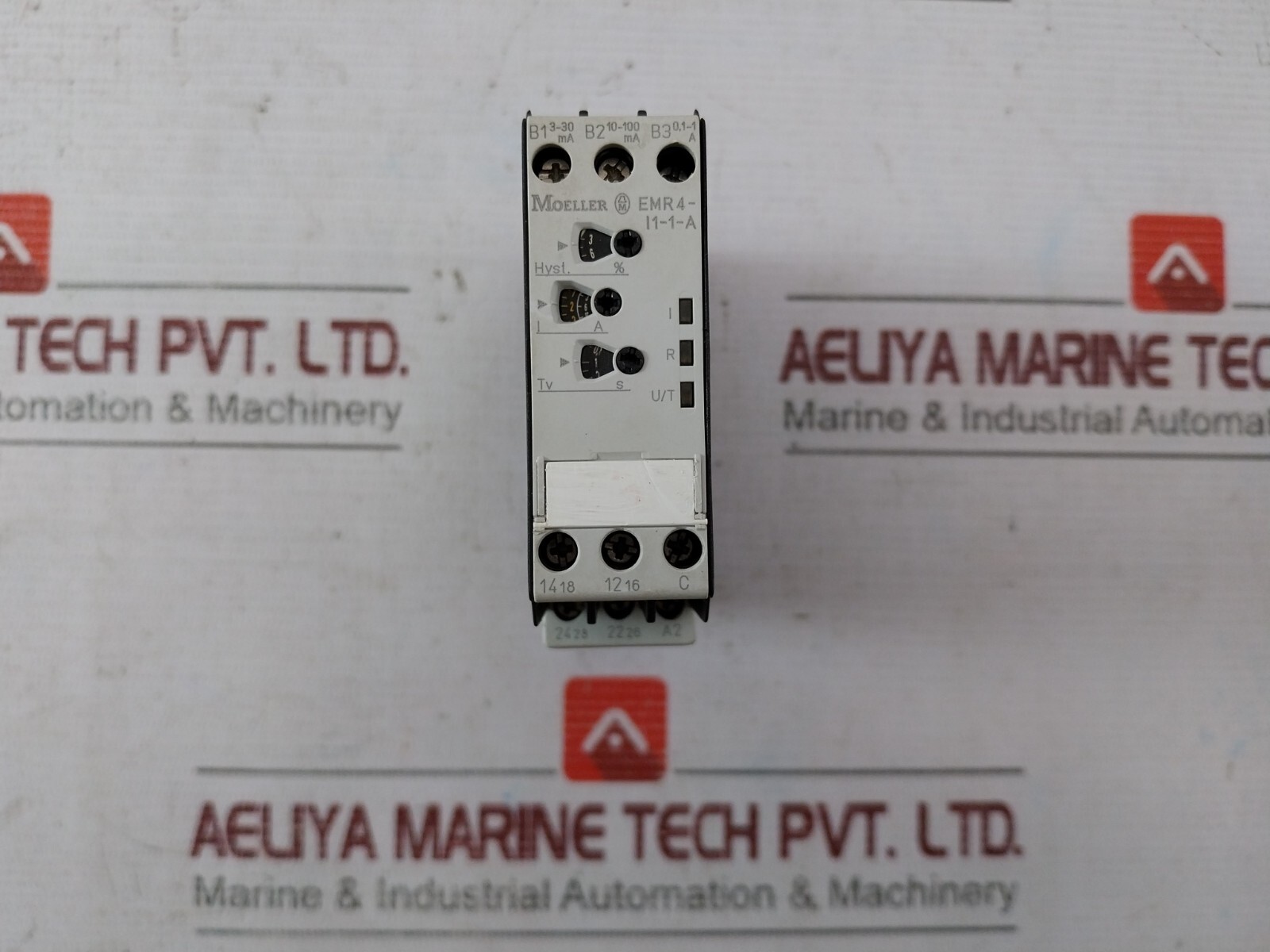 Moeller EMR4-I1-1-A Current Monitoring Relay AC12 230V 4A DC12 24V 4A