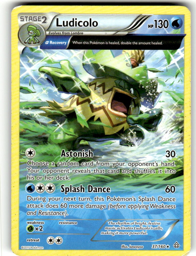 Ludicolo 37/160 Rare Pokemon Moderately Played