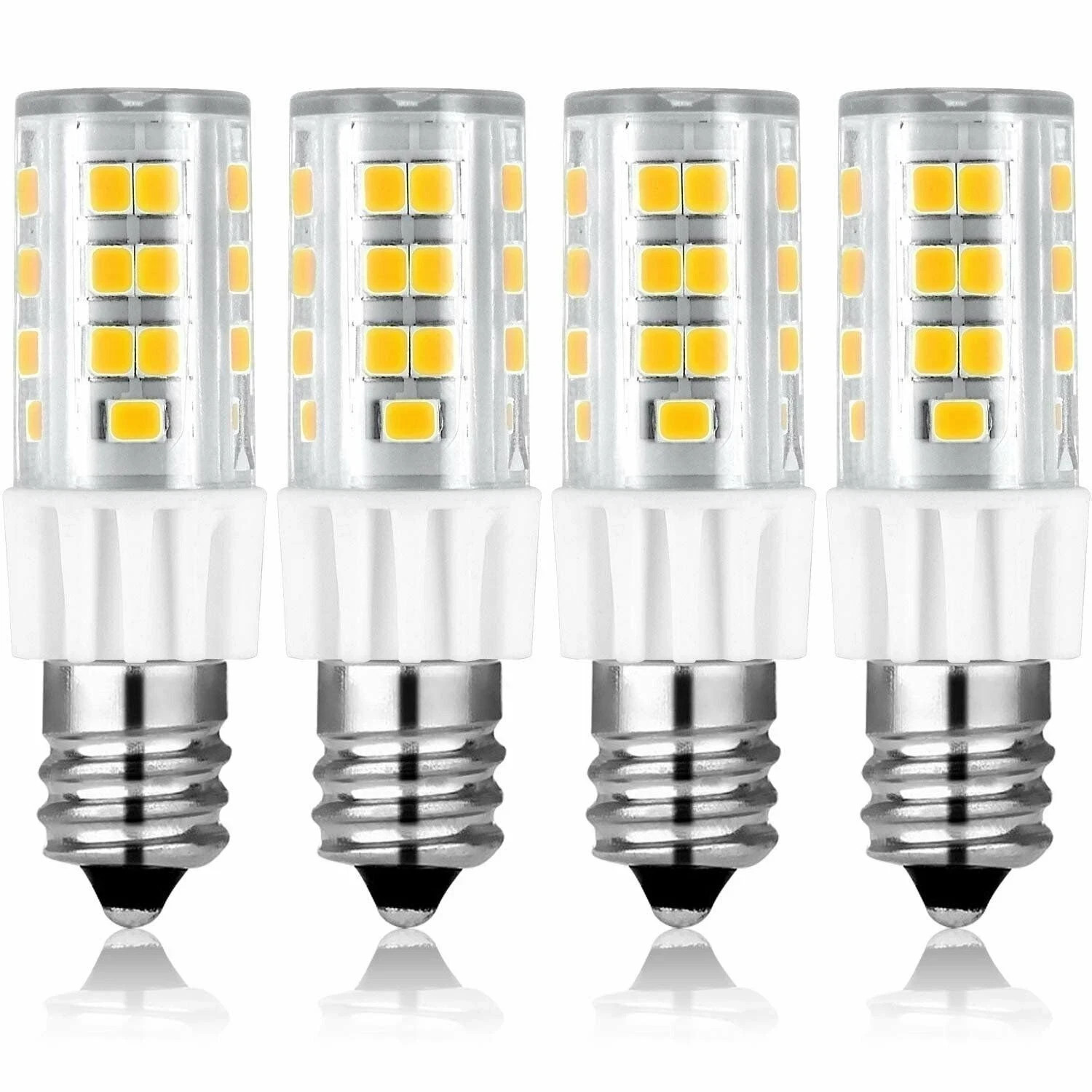 Luxrite Dimmable E12 LED Bulbs T4/T3 40W Equivalent 4000K 500lm ETL (4-Pack) Luxrite Dimmable E12 LED Bulbs T4/T3 40W Equivalent 4000K 500lm ETL (4-Pack)