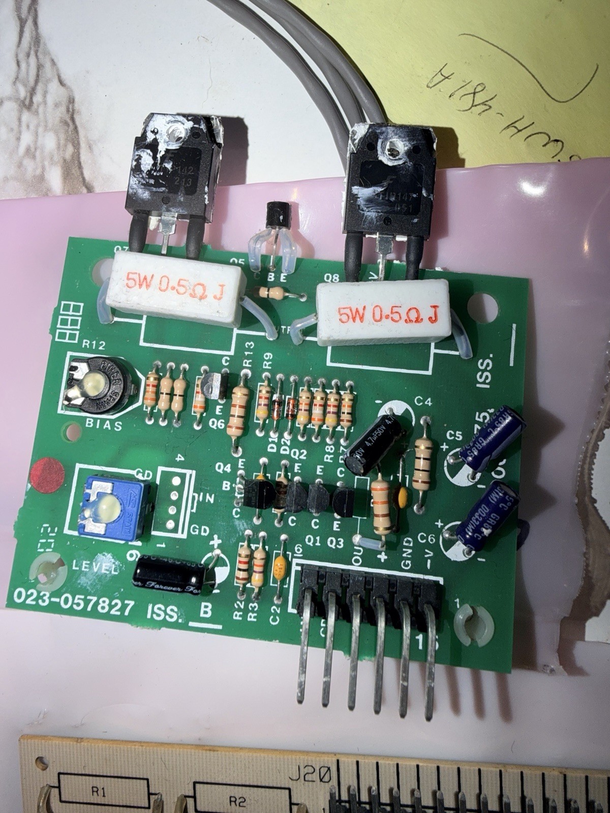 Vintage Leslie 023-057827 ISS B Amplifier Driver Circuit Board Hammond Organ OEM Vintage Leslie 023-057827 ISS B Amplifier Driver Circuit Board Hammond Organ OEM