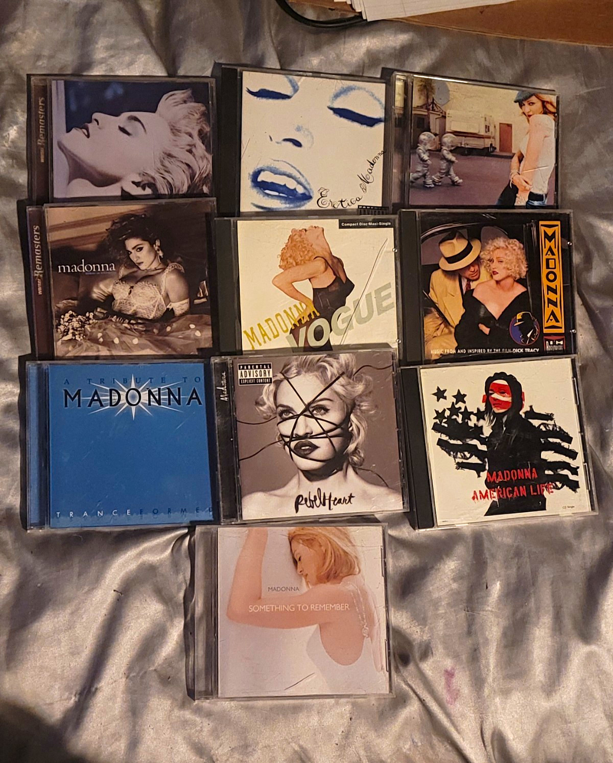 ​Madonna CD Lot 10 Albums Erotica True Blue Like A Virgin Vogue Rebel Heart