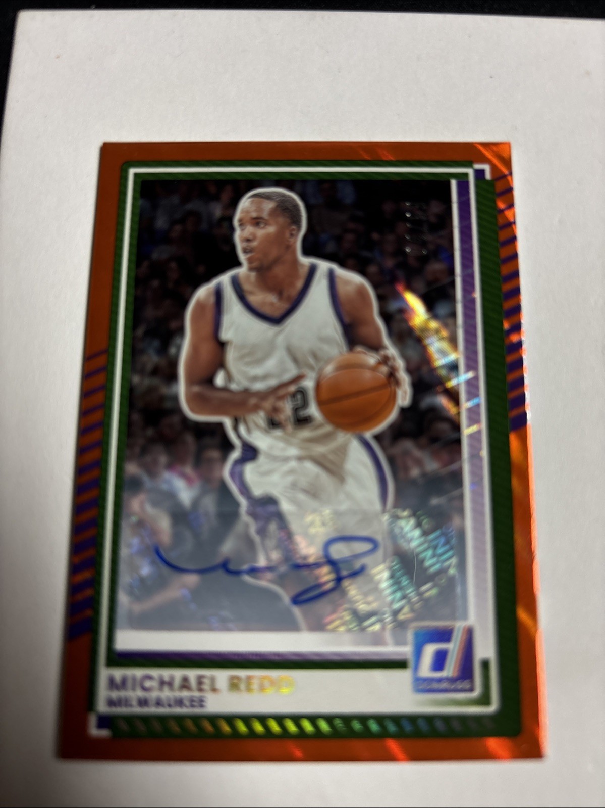 2025-2026 Panini Donruss Michael Redd Orange Lava Auto Autograph #\'d /99 Bucks