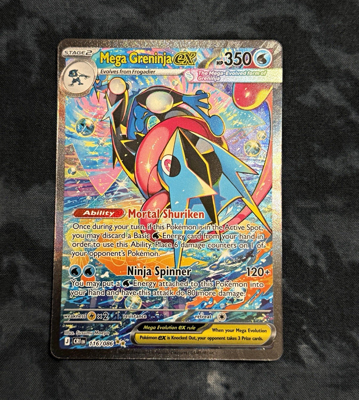 Mega Greninja EX 116/086 SIR Chaos Rising Mega Greninja EX 116/086 SIR Chaos Rising