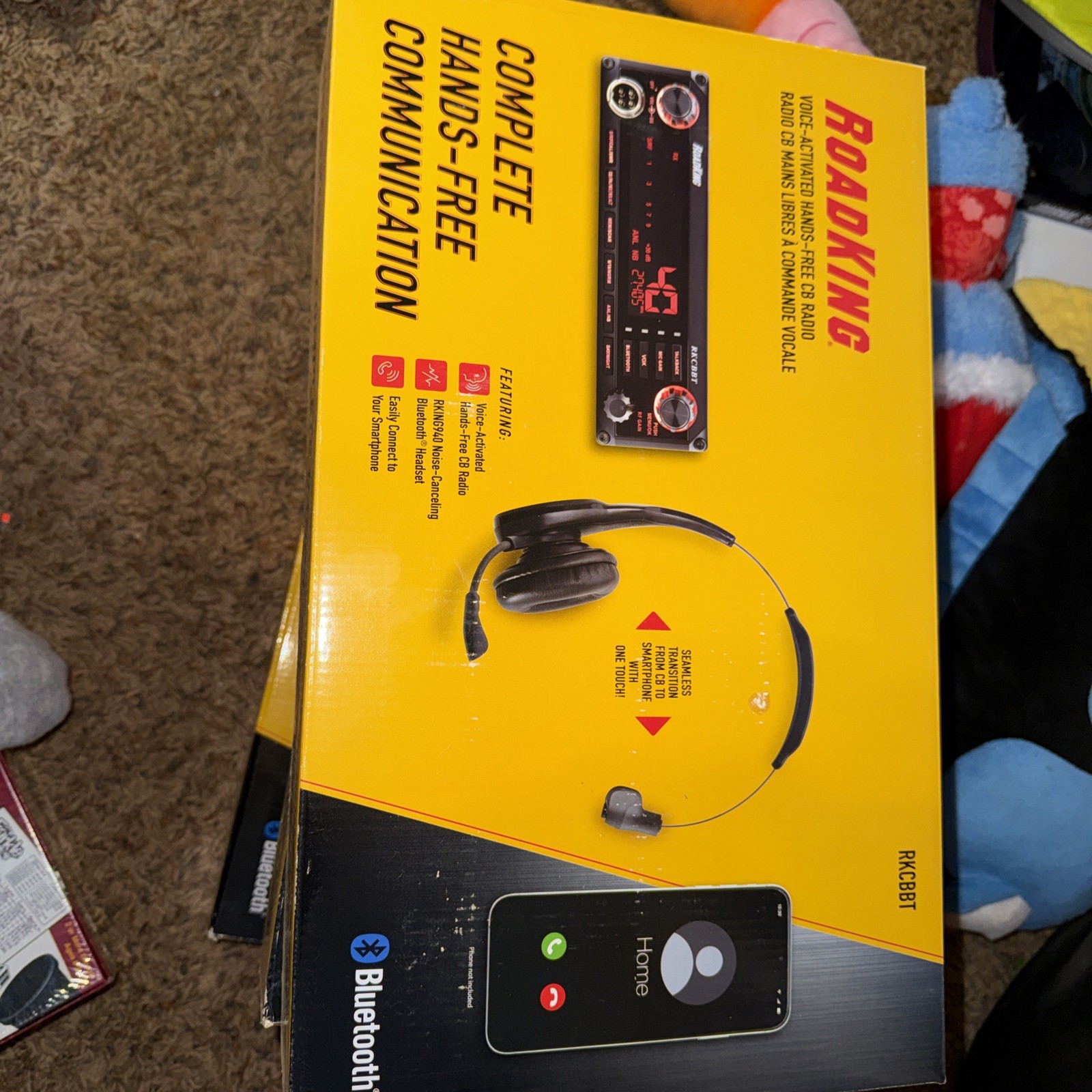 RoadKing Voice-Activated Hands-Free CB Radio/Connect to CB & Smartphone (RKCBBT)