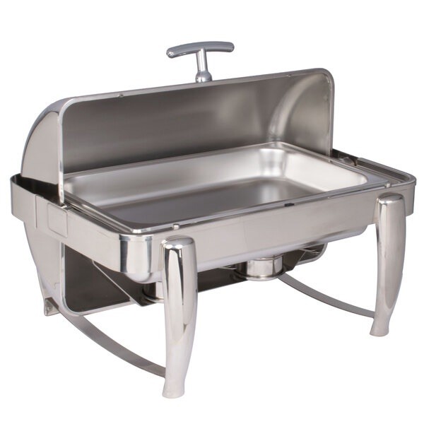 Vollrath T3600 D-Lux 8.5 Qt Full Size Stainless Steel Roll Top Chafer New