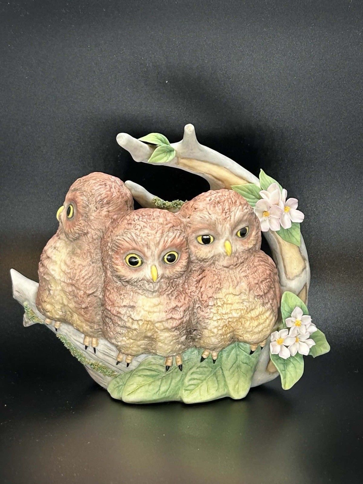 Vintage CYBIS Porcelain Birds Harriet Hank & Hoot Nesting Owls RARE Vintage CYBIS Porcelain Birds Harriet Hank & Hoot Nesting Owls RARE