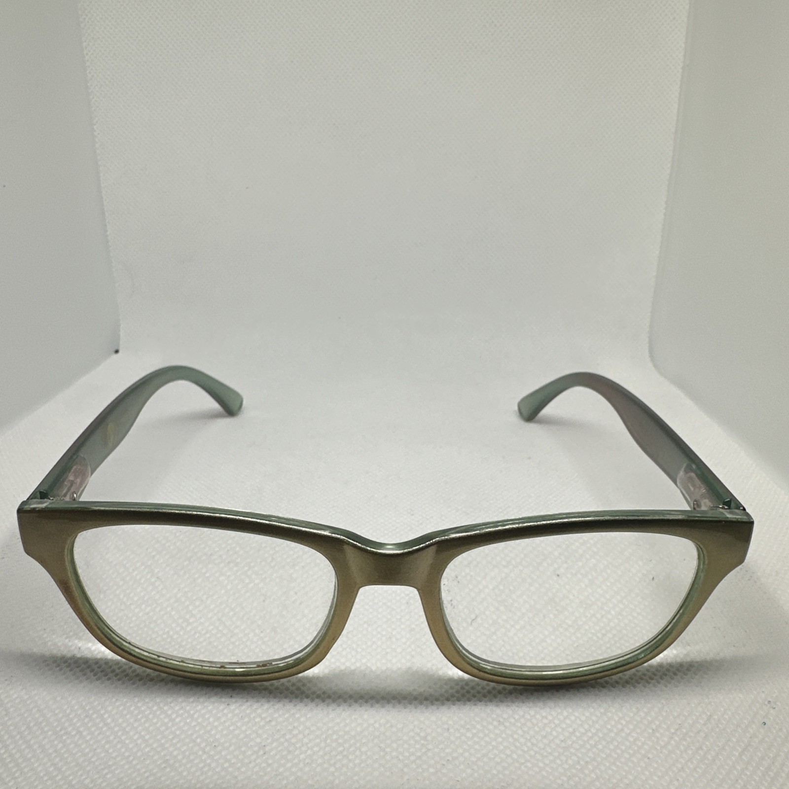 Joy Mangano JM New York Readers +3.50 Reading Glasses Gold Magnifier Womens