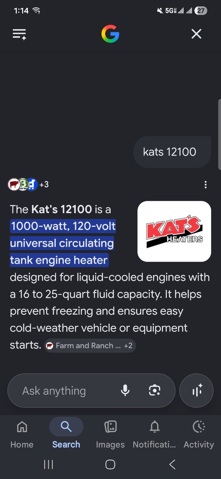 Kats Heaters 12100