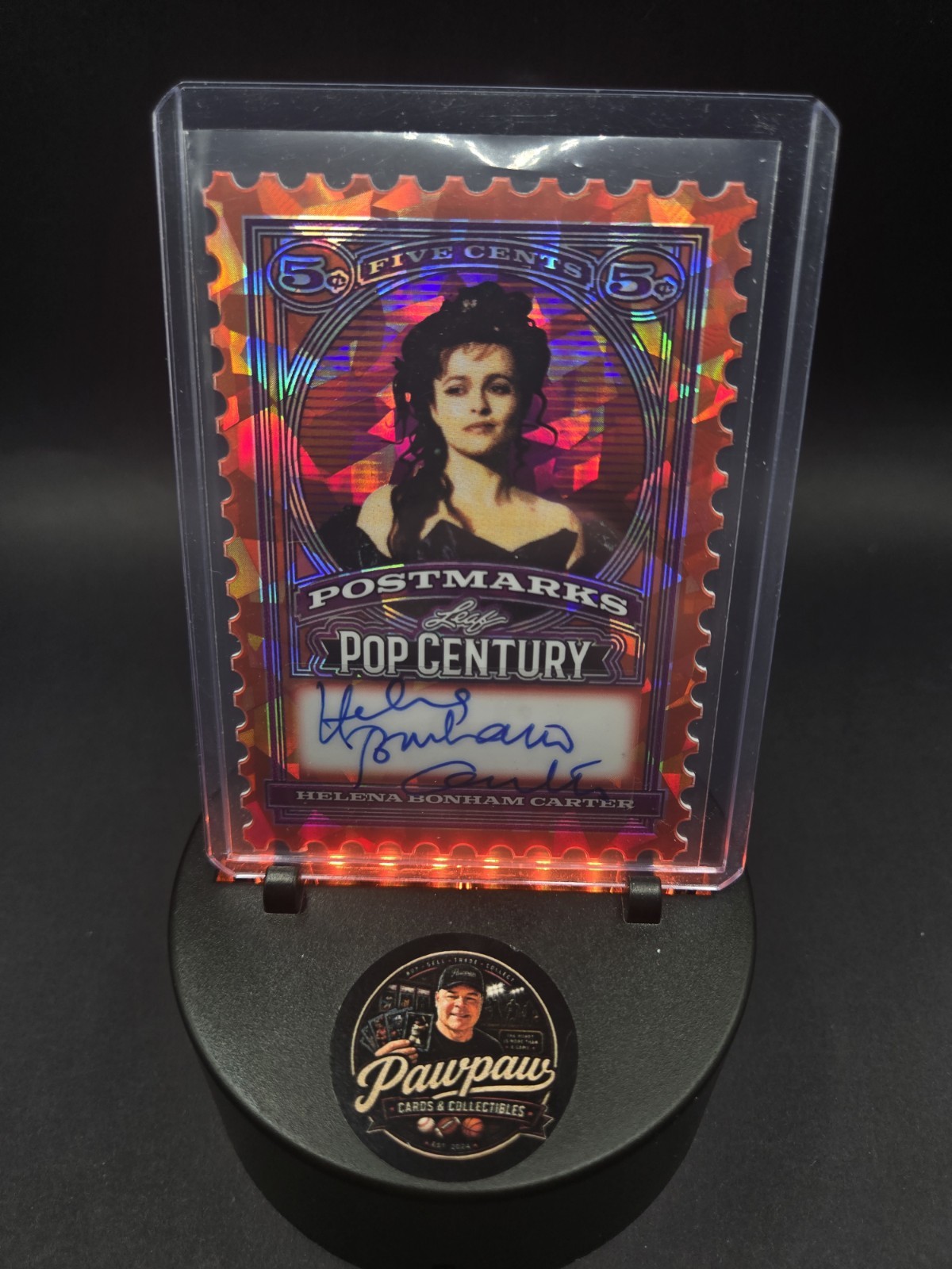 Helena Bonham Carter 2026 Leaf Pop Century Postmarks Auto 1/1 Harry Potter