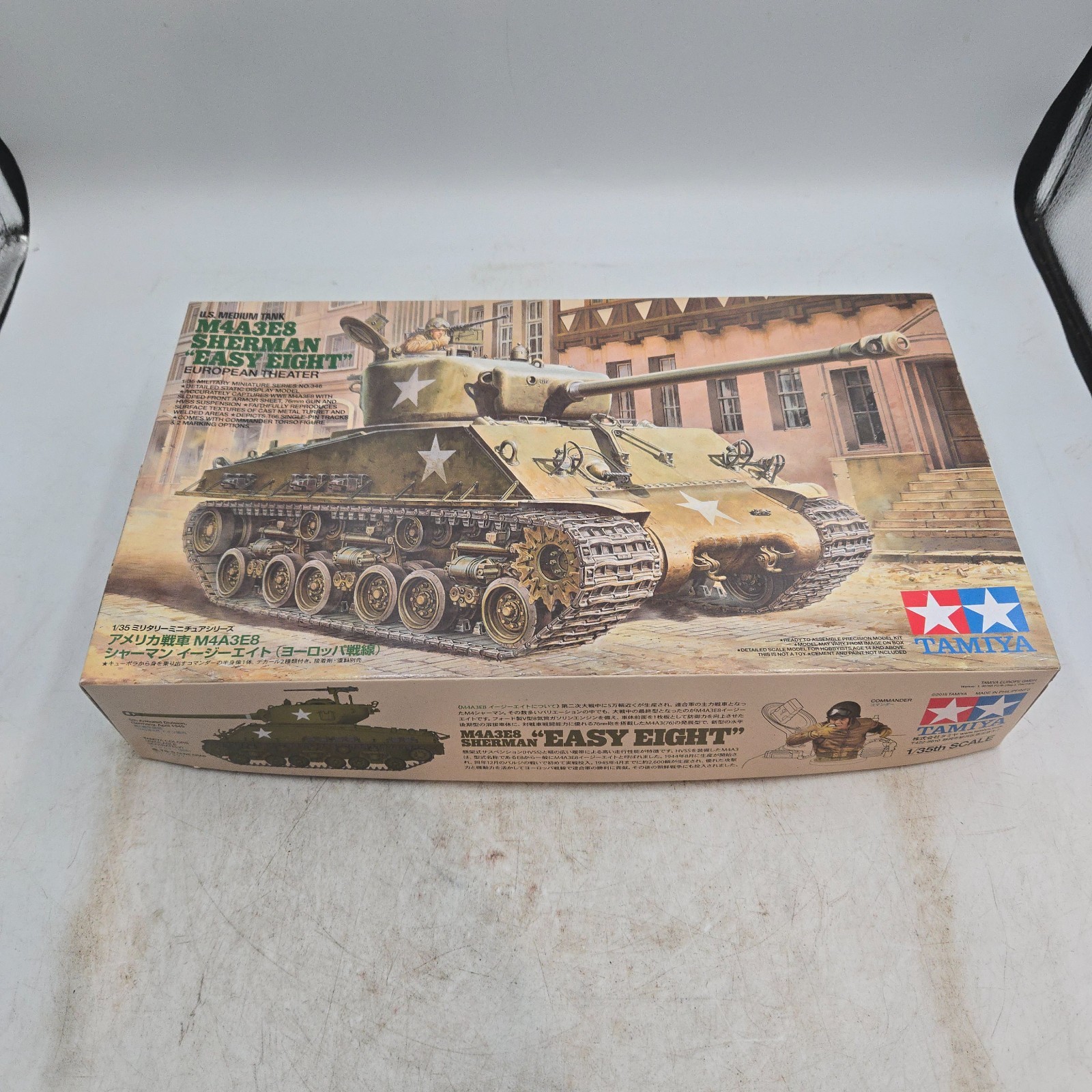 Tamiya 1/35 U.S. Medium Tank M4A3E8 Sherman Easy Eight Plastic Kit 35346