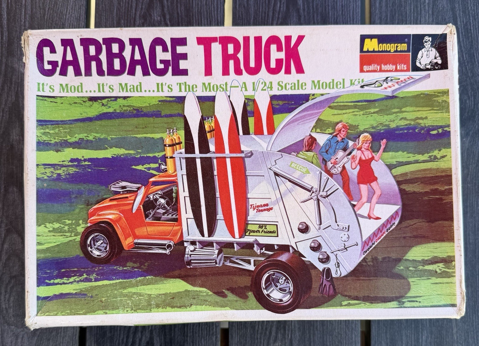 Vintage Monogram Garbage Truck 1:24 Model Kit #6739. Partial Build. Incomplete Vintage Monogram Garbage Truck 1:24 Model Kit #6739. Partial Build. Incomplete