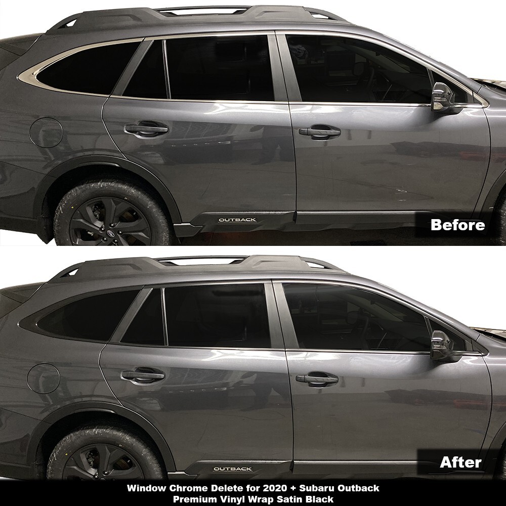 Crux Motorsports Window Chrome Blackout Kit for 2020 + Subaru Outback