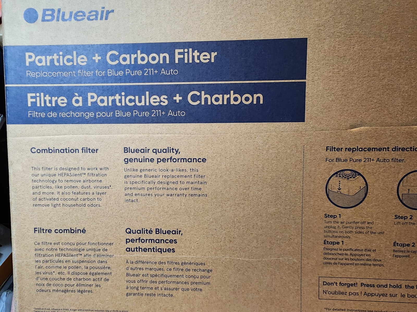 Blueair -Genuine Blue Pure 211+ AUTO Replacement Filter, AHAM Cert. HEPASilent Blueair -Genuine Blue Pure 211+ AUTO Replacement Filter, AHAM Cert. HEPASilent