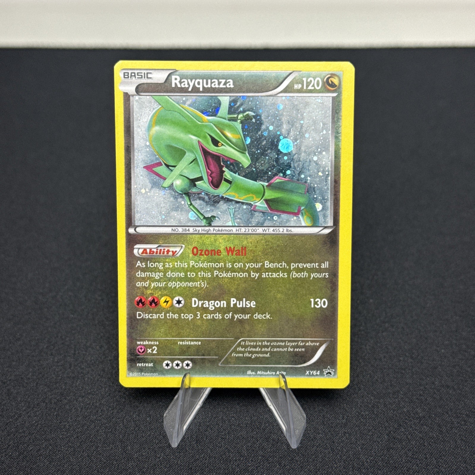 Pokémon TCG Rayquaza XY64 XY Promo Cosmos Holo NM SUPER RARE CONDITION