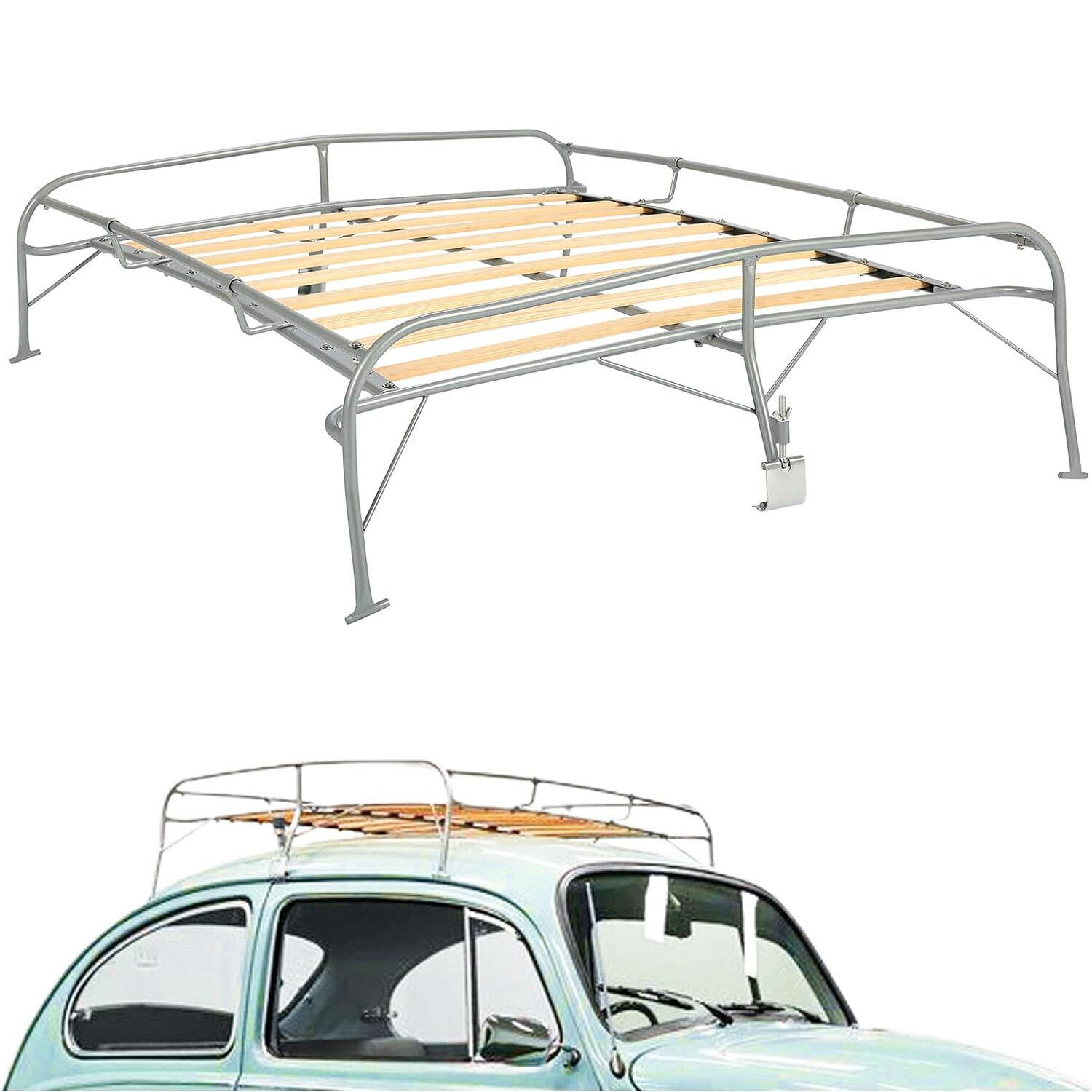 Roof Cargo Basket Compatible with All Volkswagen Super Beetle Roof Rack Basket