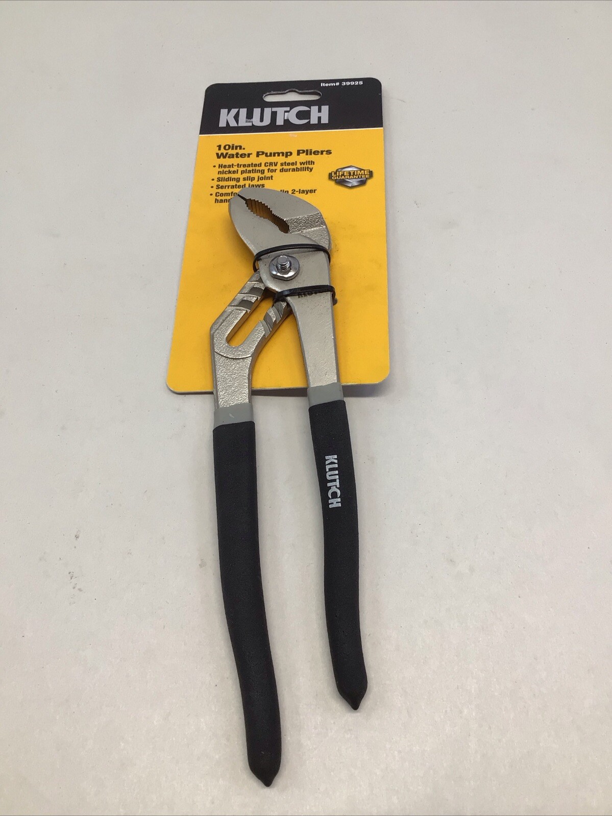 Klutch 10 Inch Water Pump Pliers Channel Locks 39925