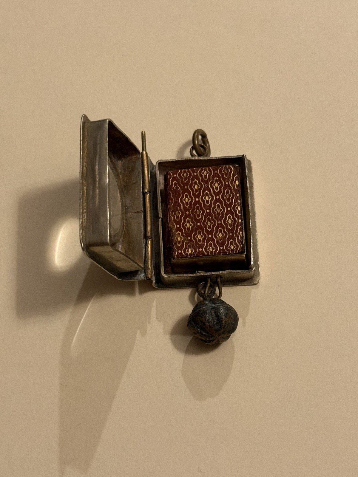 Miniature Rare Quran Arabic Old Printed Small Miniature Koran with Case- Box.