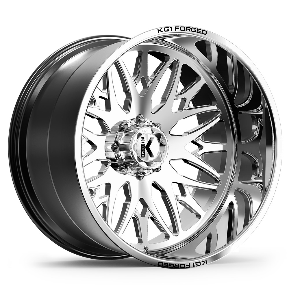 22x10 KG1 Forged KC014 Trident Polished Wheel 8x170 (-24mm)