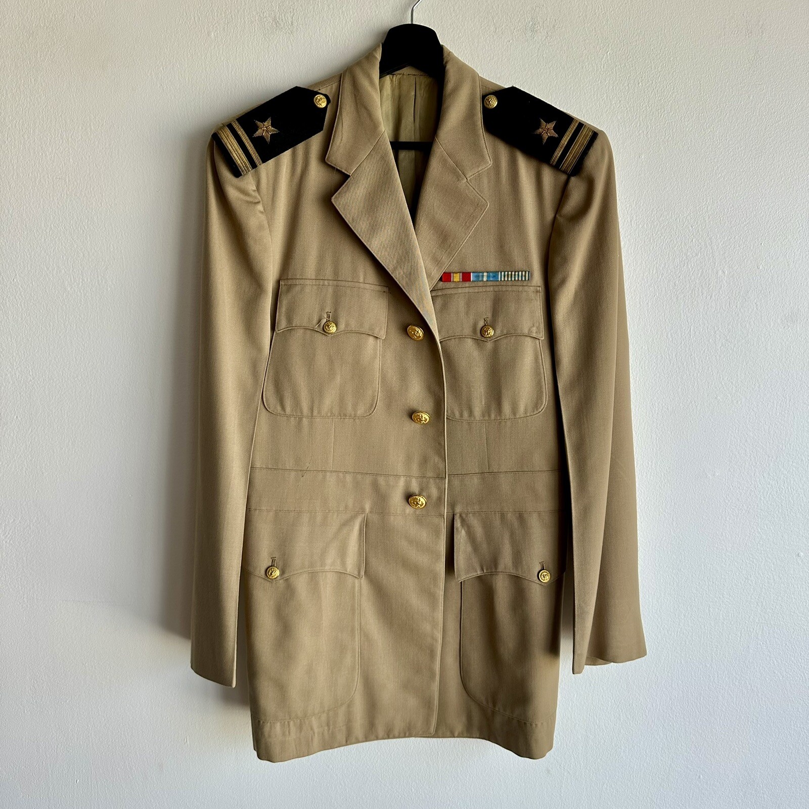 WWII Named US Navy Officer Uniform Jacket Korean War