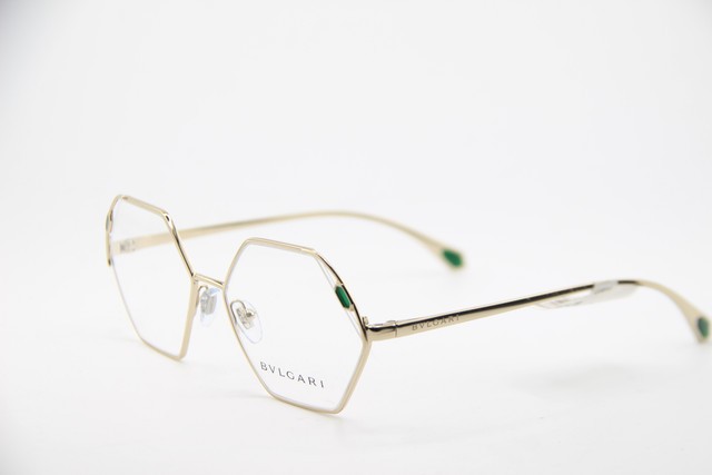 NEW BVLGARI BV 2238 278 GOLD GREEN CRYSTALS GUNMETAL AUTHENTIC EYEGLASSES 53-16 NEW BVLGARI BV 2238 278 GOLD GREEN CRYSTALS GUNMETAL AUTHENTIC EYEGLASSES 53-16