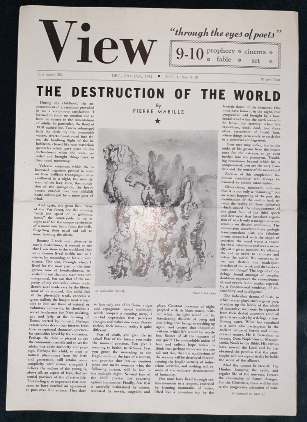 View Vol.1 Nos.9–10 – American Art & Europe at War – 1941 – Charles Henri Ford View Vol.1 Nos.9–10 – American Art & Europe at War – 1941 – Charles Henri Ford