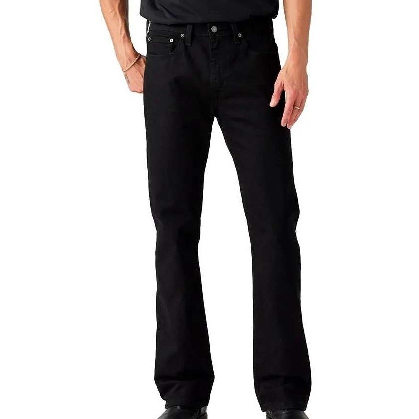 NWT Levis 537 Western Bootcut Jeans Men\'s 31x32 Black Stretch Denim Cowboy Pants