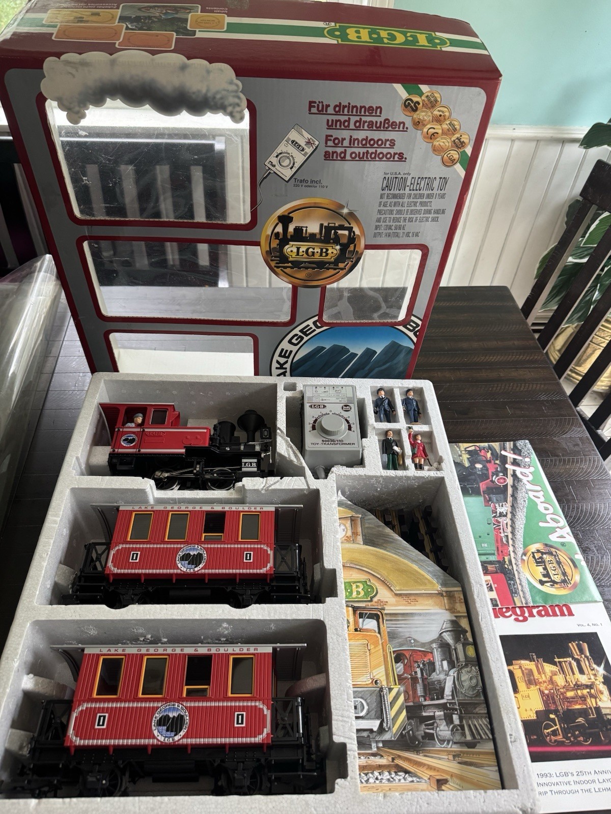 Vintage LGB 72311 Lake George & Boulder G Scale Steam Passenger Starter Set Vintage LGB 72311 Lake George & Boulder G Scale Steam Passenger Starter Set
