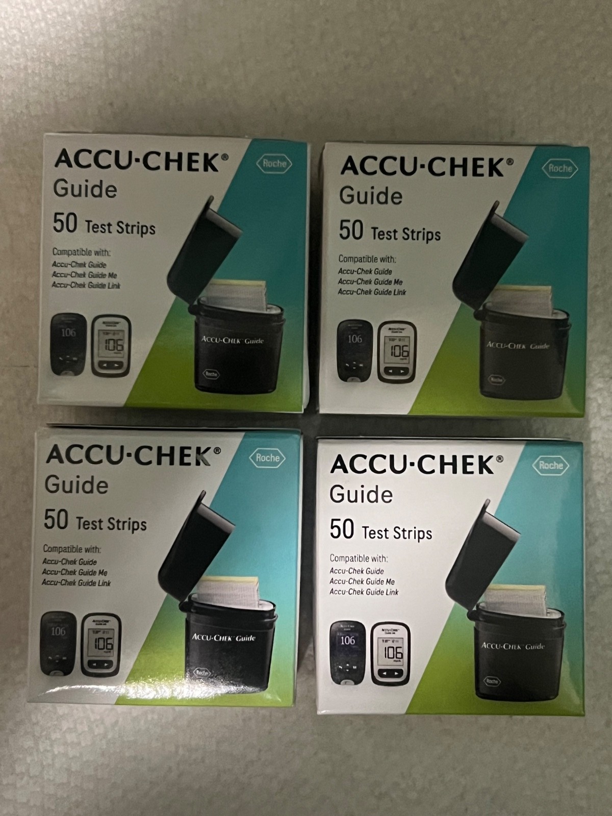 200 Accu-Chek Guide Test Strips Exp 12/2027+03/2027 