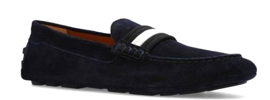 Bally Kansan Men\'s Italy Blue Loafer Suede Driver Moccasins Shoes Size US 12 Bally Kansan Men\'s Italy Blue Loafer Suede Driver Moccasins Shoes Size US 12