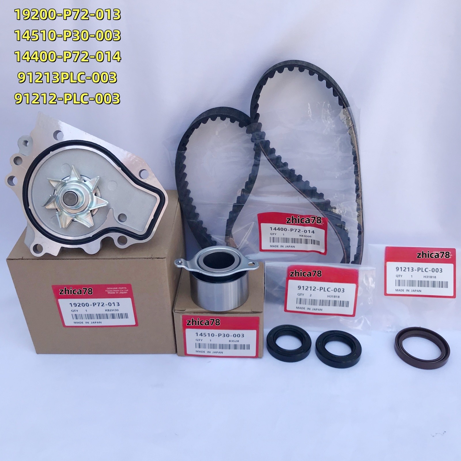 OEM For 1997-1998 HONDA CR-V EX LX Timing Belt Kit Water Pump OEM For 1997-1998 HONDA CR-V EX LX Timing Belt Kit Water Pump