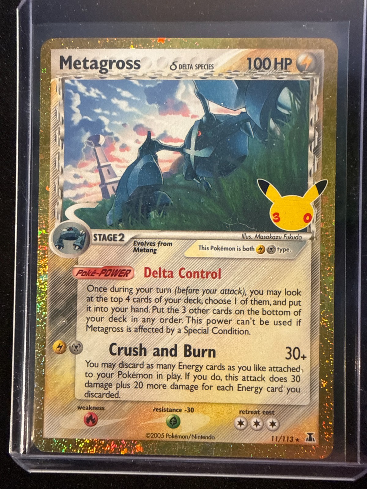 Metagross Delta Species 11/113 Pokemon 30th Celebration Classic Holo NM