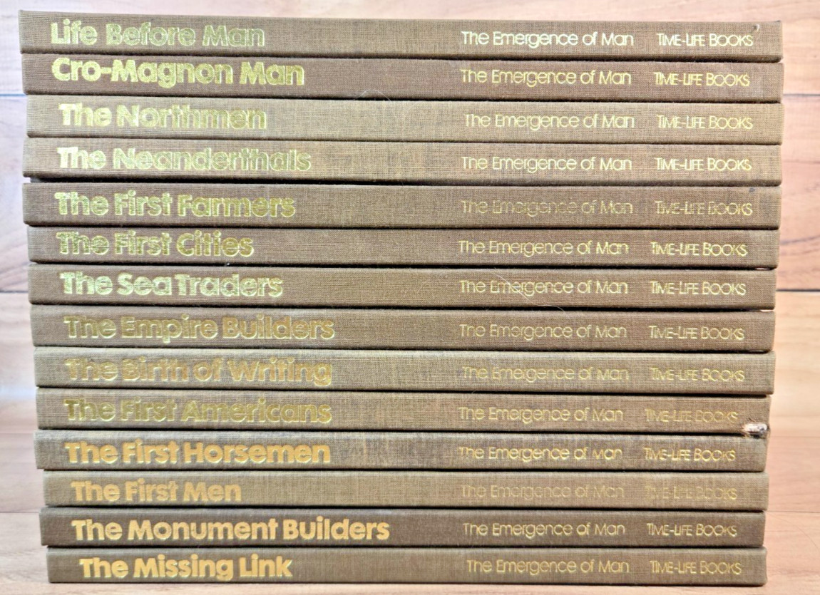 Time Life Book Series - The Emergence Of Man (Hardcover, Lot Of 14) Pre-Owned