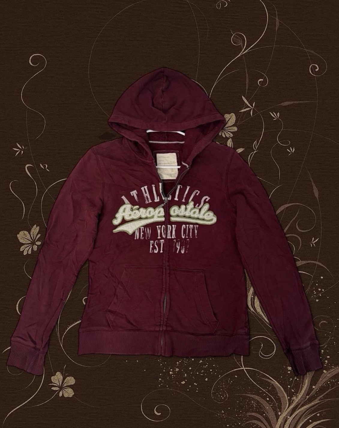 Burgundy Aeropostale Zip-Up