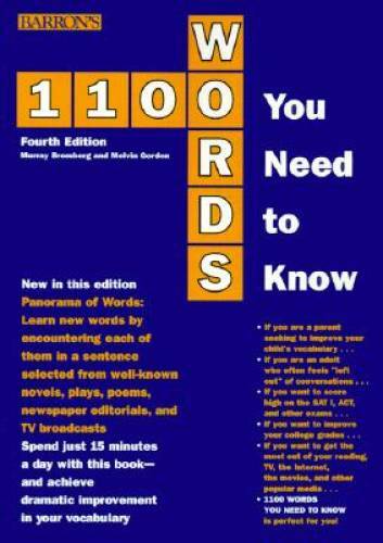 1100 Words You Need to Know (Barron's 1100 Words You Need to Know) - GOOD 1100 Words You Need to Know (Barron's 1100 Words You Need to Know) - GOOD