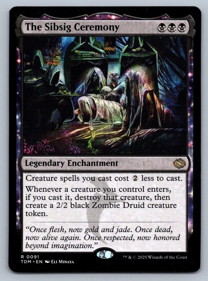 The Sibsig Ceremony #91 Tarkir: Dragonstorm Magic: The Gathering MTG - NM