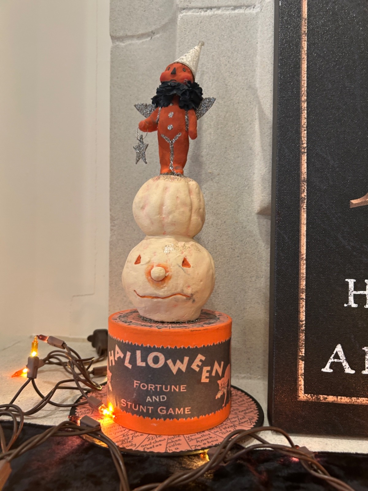 Dee Foust for Bethany Lowe Halloween Pumpkin Fortune And Stunt Game Container Dee Foust for Bethany Lowe Halloween Pumpkin Fortune And Stunt Game Container