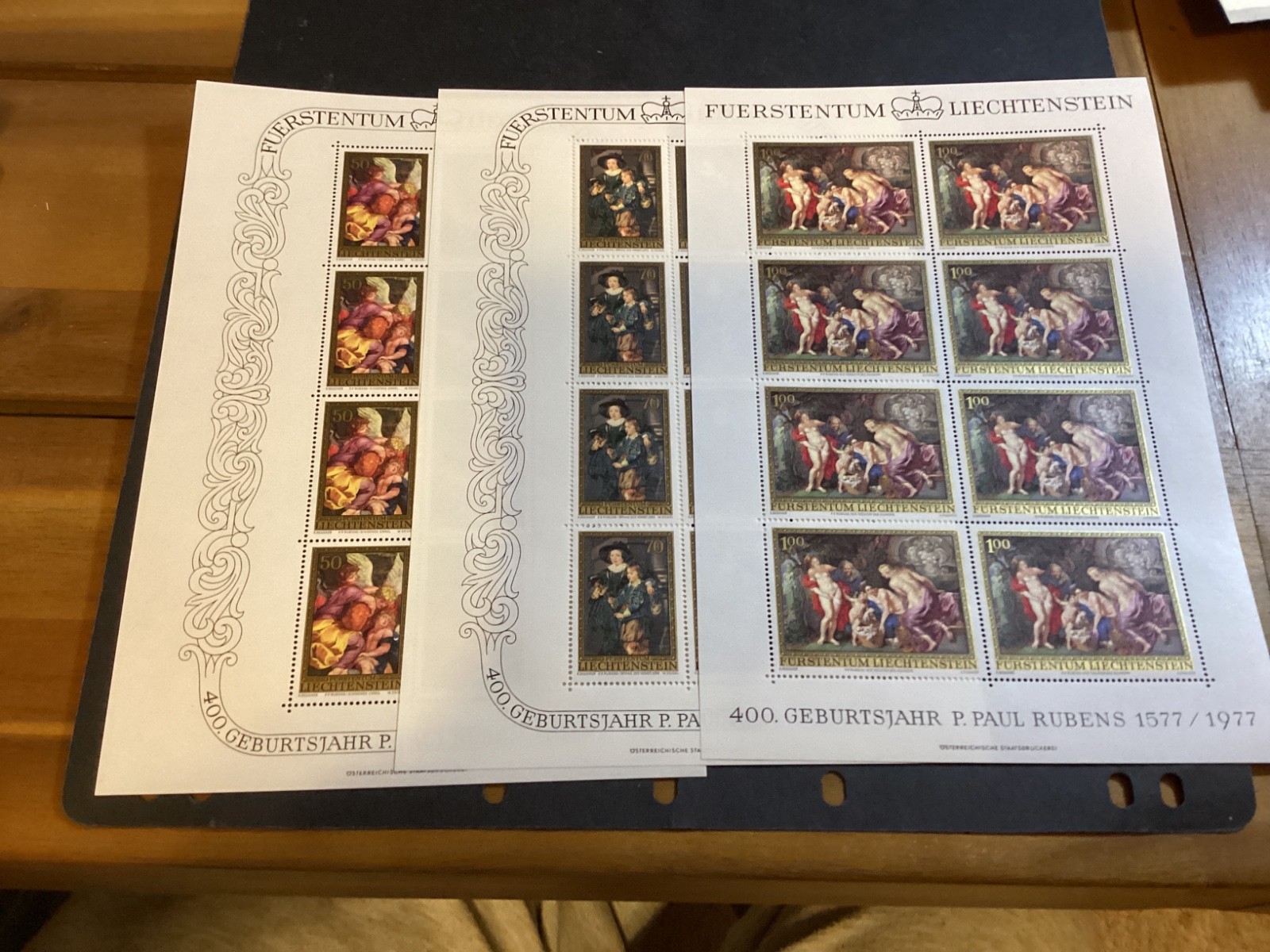 ICOLLECTZONE Liechtenstein 595-97 Sheets XF NH (C300-26)