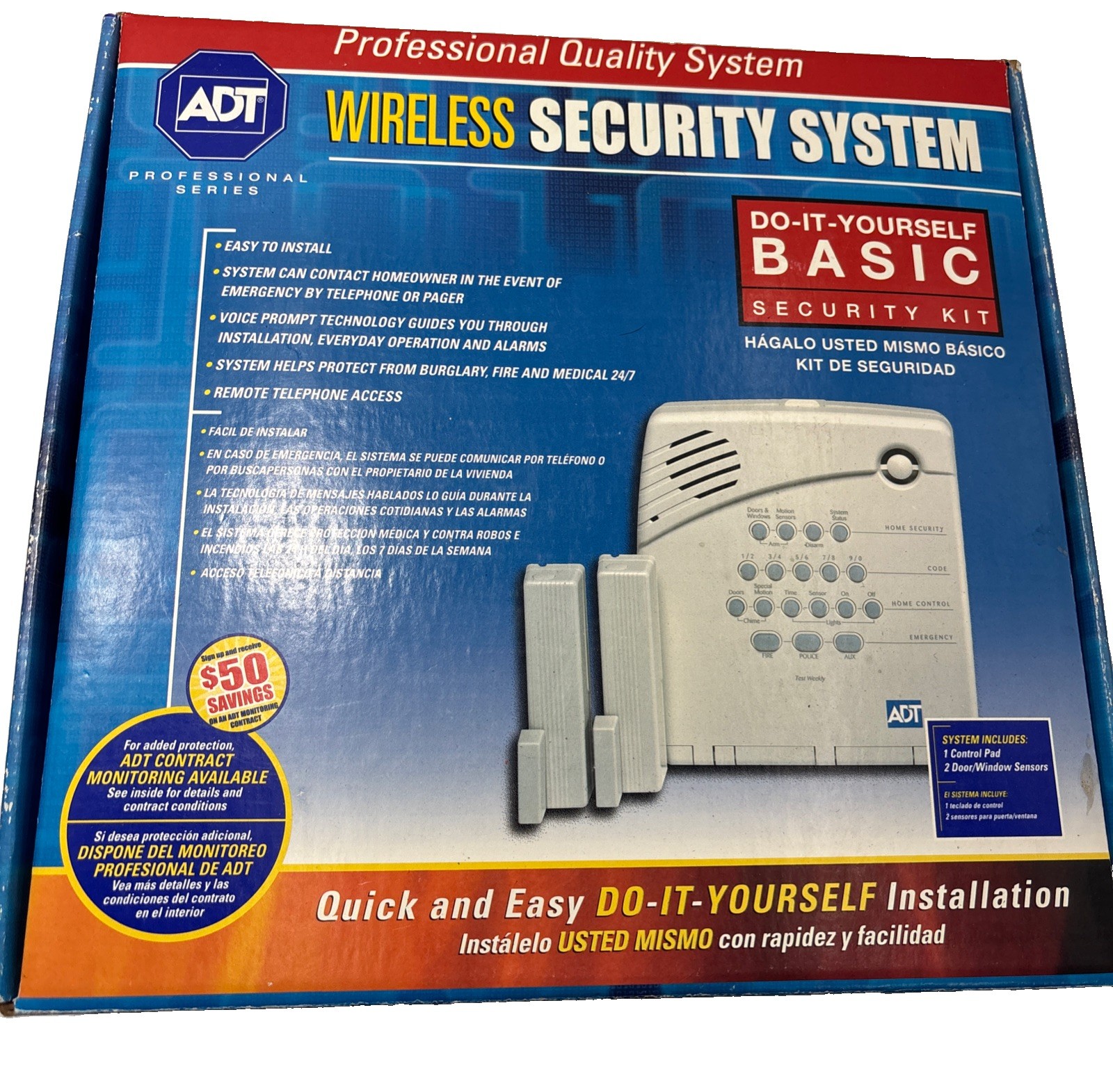 Vintage ADT Do-It-Yourself Wireless Security System Kit GE Simon 3 Panel NIB Vintage ADT Do-It-Yourself Wireless Security System Kit GE Simon 3 Panel NIB