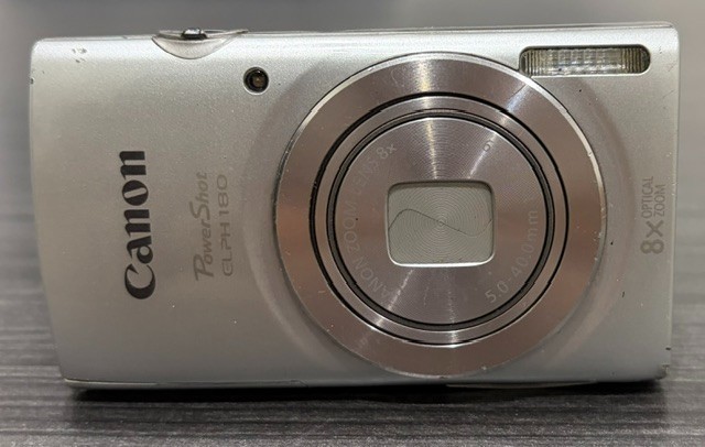 CANON PowerShot ELPH 180 20MP 8x Optical Zoom Silver Digital Camera