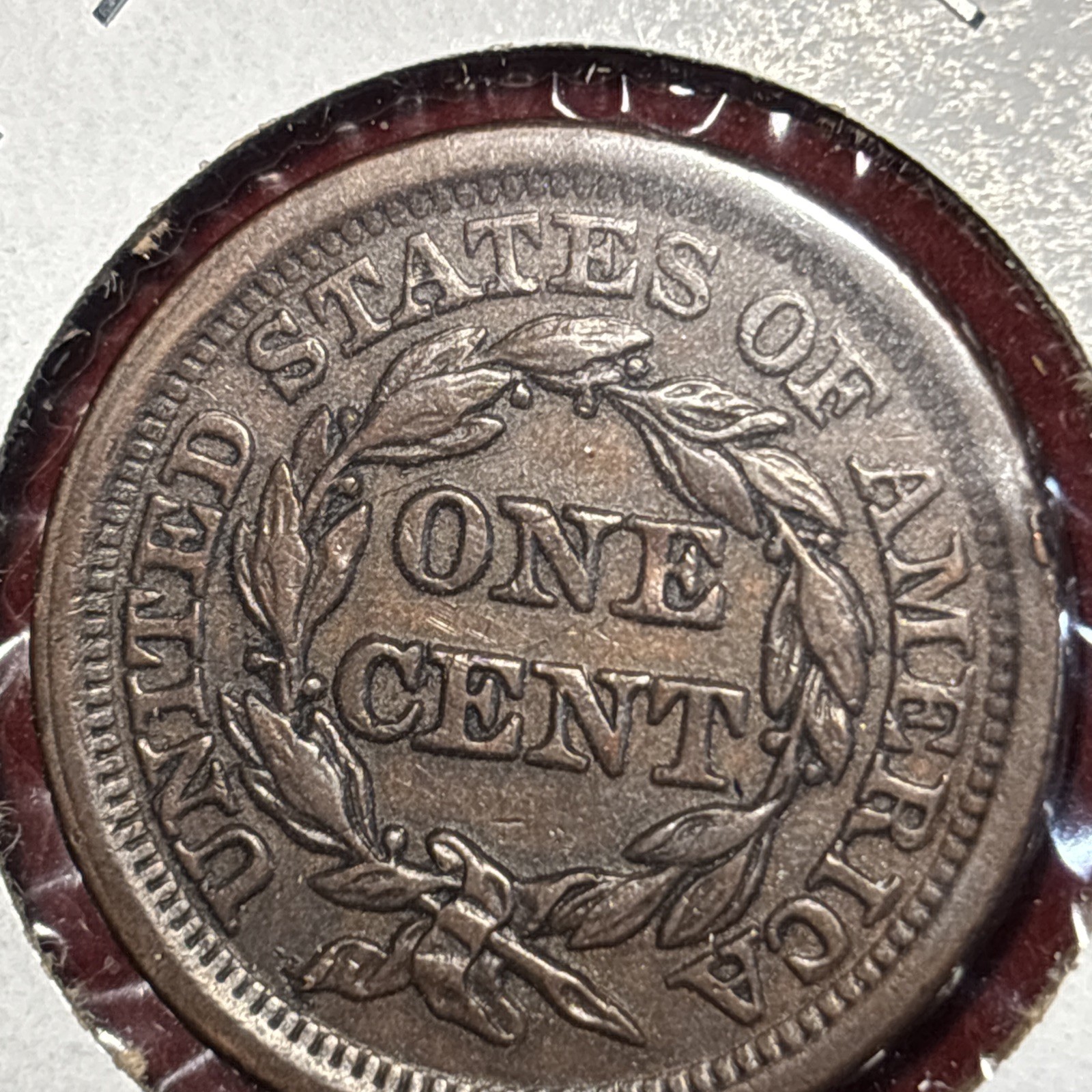 1849  Braided Hair Large Cent - N-10, R3 -double Die Reverse