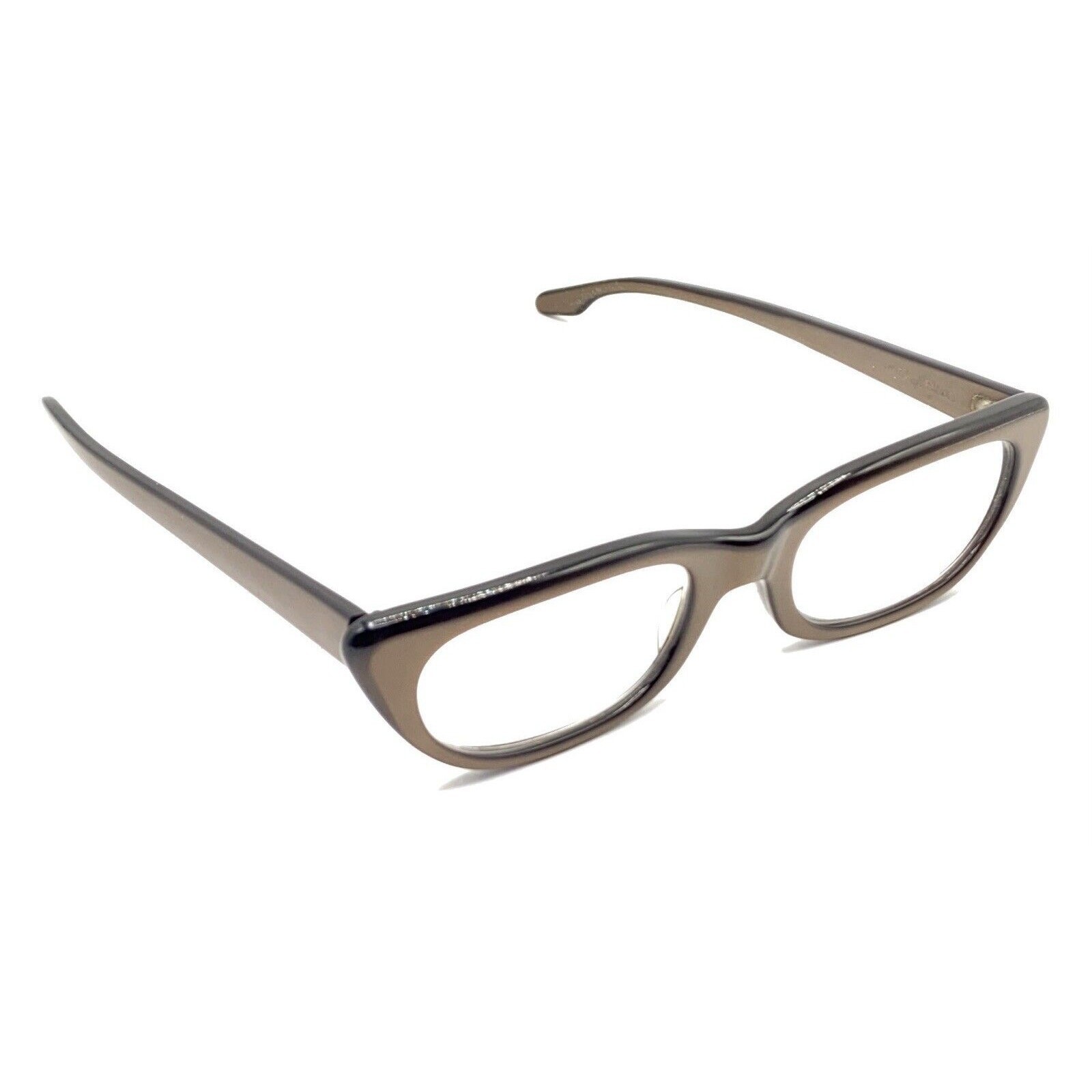 Bausch & Lomb Vintage B&L Brown Havana 5 1/4 Cat Eye Eyeglasses Frames 45-20