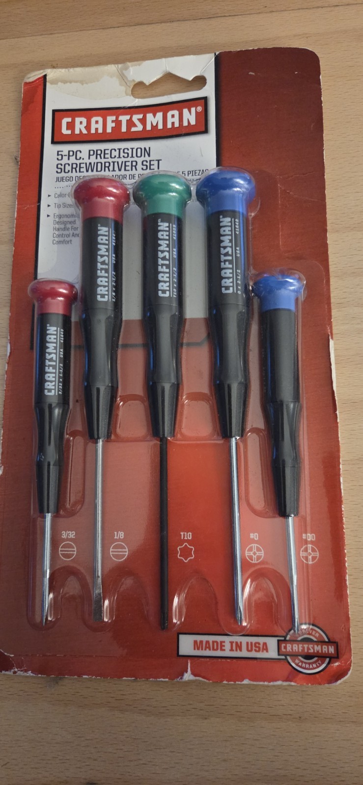 Rare Sears Craftsman USA Nos 5pc Precision Screwdriver Set 41632
