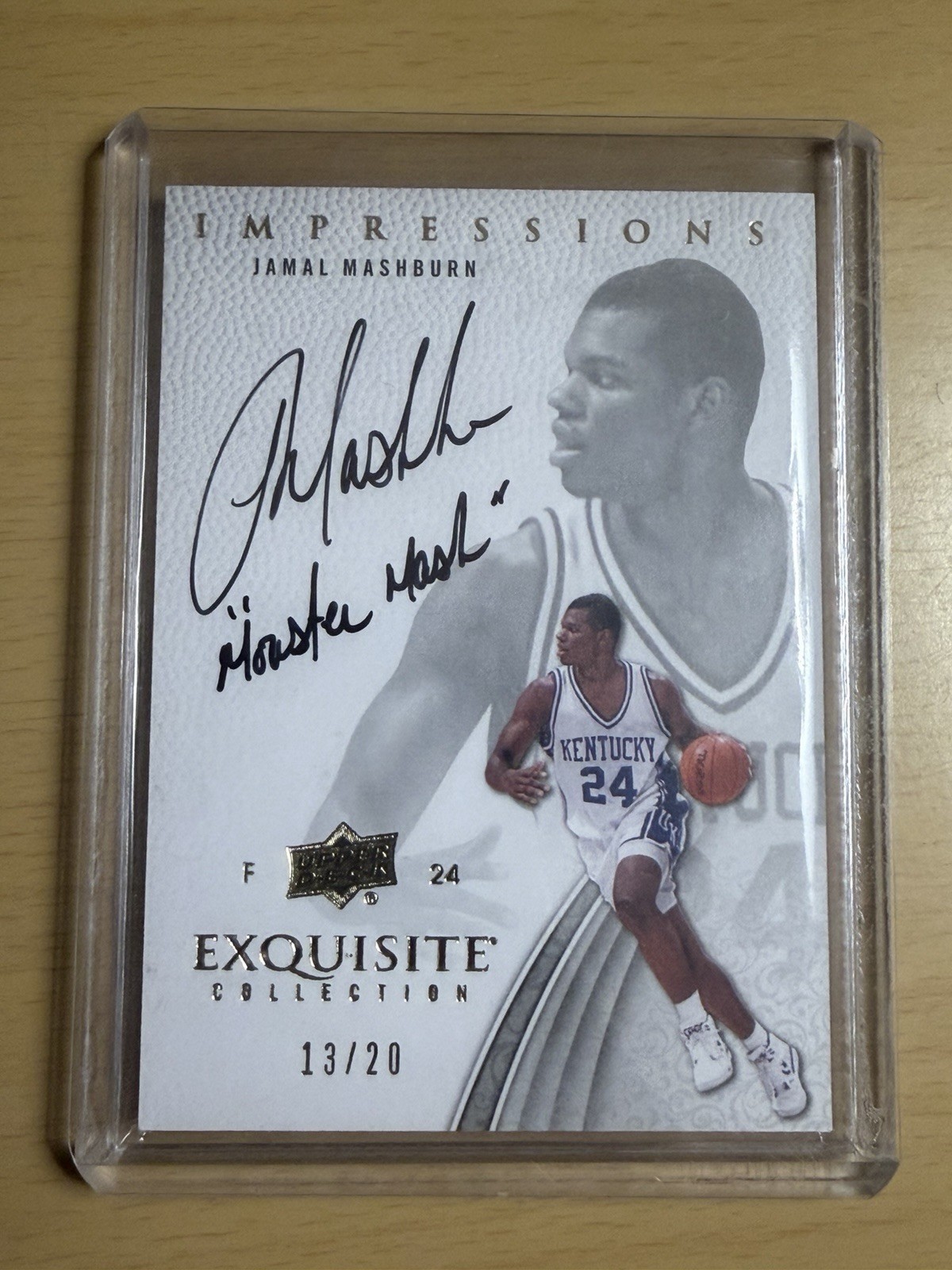 2012-13 Exquisite Jamal Mashburn Impressions Auto /20 “Monster Mash” Kentucky