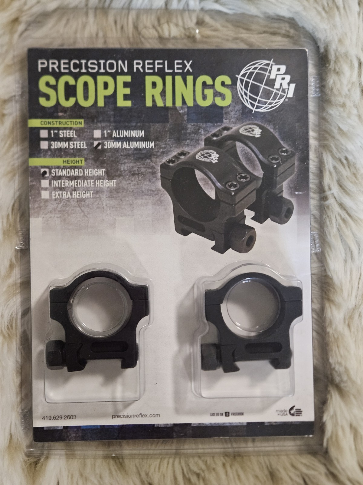 PRI Precision Reflex 30mm Standard Aluminum Scope Rings Tactical Picatinny - NEW PRI Precision Reflex 30mm Standard Aluminum Scope Rings Tactical Picatinny - NEW