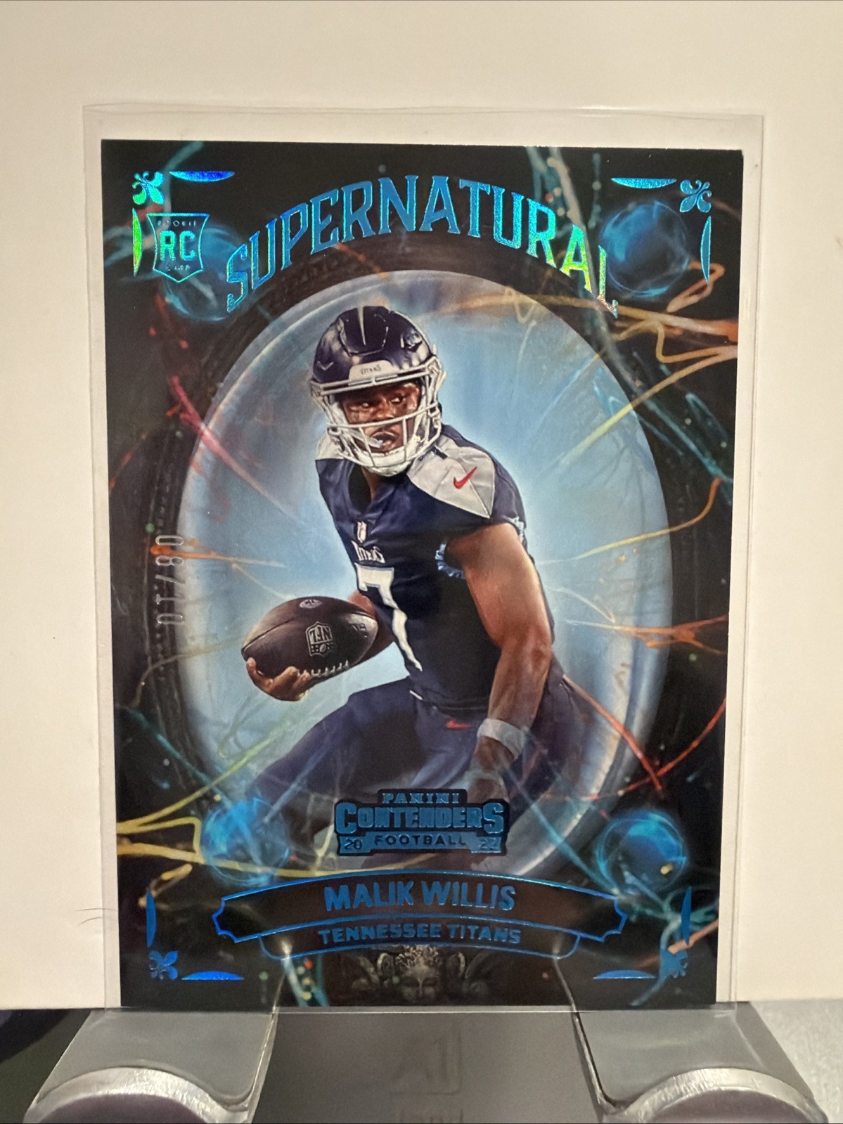 2022 Panini Contenders SUPERNATURAL Malik Willis RC Rookie 8/10 Titans Packers